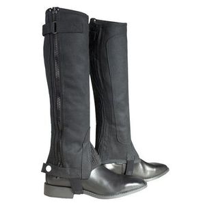 Premium Genuine Leather Horse Riding <b>Half</b> <b>Chaps</b> English Style Equestrian <b>Chaps</b> for Men Custom Color OEM - Product Image 1