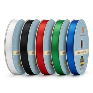 Wholesale 12mm Black Single Face Satin Ribbon Roll for <b>Gift</b> Packaging Luxury Box <b>Wrap</b> Hair Bows Sewing Crafts <b>Wedding</b> Decor Bouq - Product Image 5