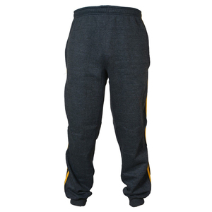 Men Premium Slim-Fit <b>Tracksuit</b> Set – <b>White</b> with Black Zip-Up Hooded & Jogger Pant - Product Image 6