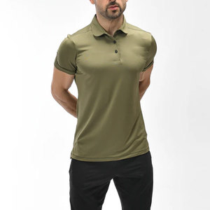 Polo d'été pour homme, col boutonné, manches côtelées, couleur unie, idéal pour l'entraînement – Vente en gros usine OEM à prix bas - Product Image 4