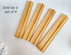 Juego de Empujadores para Mahjong de Madera de Pino Natural de 14 Pulgadas, Estilo Americano, de Doble Nivel, Tipo Soporte, con 4 Herramientas Manuales - Portátil - Product Image 3