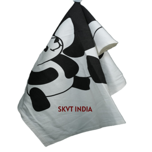 Custom Printed Recycled Cotton Kitchen Towel Eco-Friendly <b>Disposable</b> Quick-Dry Tea Towel Promotional Breathable Design - Product Image 3