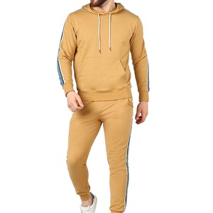 Survêtement de sport athlétique pour homme, streetwear d'hiver haut de gamme, imprimé uni, 100% coton, respirant, séchage rapide - Product Image 1