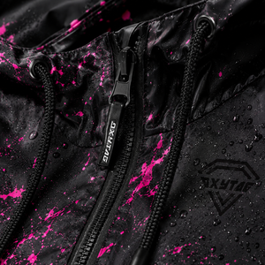 Custom Heat Sensitive Color <b>Changing</b> Jacket Waterproof Splatter Print Thermochromic Windbreaker Hooded Streetwear Mens <b>Coat</b> - Product Image 5