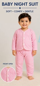 Conjunto de Pijama de Algodón para Bebé, Unisex, Color Sólido, Bonito Conjunto de Pijama - Product Image 6