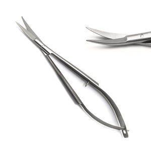 Juego de Pinzas y Tijeras para Microcirugía Dental, Acero Inoxidable, Manual, DI-DIE02, Agarre Ergonómico Plateado, DENTRIC IMPLANTS - Product Image 4