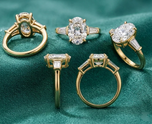 3 Ct 925 <b>Silver</b> E VVS2 Lab <b>Emerald</b> Cut Diamond Prong Setting Engagement <b>Ring</b> for Gift - Product Image 1