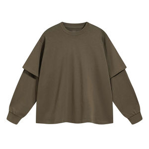เสื้อเชิ้ตแขนยาวผ้าฝ้ายแท้ 100% สกรีนโลโก้ตามสั่ง ขายส่งจำนวนมากสำหรับผู้ชาย - Product Image 3