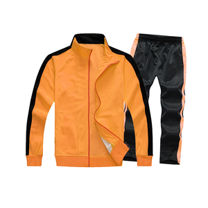 Women Pink Black Tracksuit Set Full Length <b>Zipper</b> <b>Sweatshirt</b> Pants With Side Pockets Sporty Casual Wear Regular Fit Spring - Product Image 5