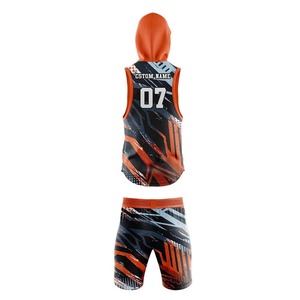 Tenues de football 7v7 personnalisées sublimées à séchage rapide, ensemble maillot et short de sport d'équipe, uniforme athlétique respirant, vêtements de compression - Product Image 3