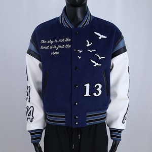 แจ็คเก็ตวาร์ซิตี้แฟชั่นสั่งทำพิเศษ คุณภาพพรีเมียม สไตล์เลตเตอร์แมน สำหรับผู้ชายและผู้หญิง ดีไซน์ทันสมัยแนวสตรีทแวร์ - Product Image 1