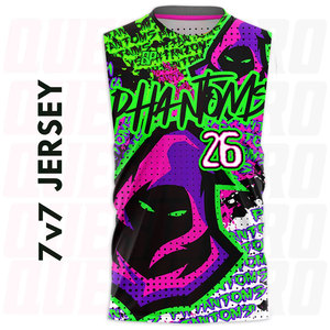 <b>Compression</b> 7v7 Custom Flag Football Jerseys Sublimation Fully Customize Any Logo Name Color 7v7 Sports Football Jersey - Product Image 2
