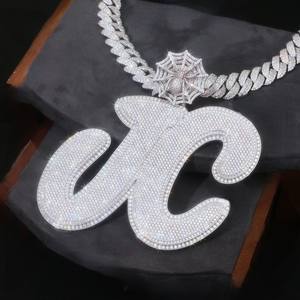 จี้เพชร JC ดีไซน์สั่งทำพิเศษ ผ่านการทดสอบเพชร ตัวเรือนเงินแท้ 925 ชุบทองคำขาว ประดับด้วยโมอิสซาไนต์ - Product Image 1