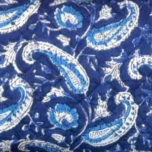 Bohemian Paisley Jaipur Hand Block Print Quilted Cotton Cosmetic Bag Set Zip Closure Travel Storage Gifting Daily Use <b>Men</b> Women - Product Image 5