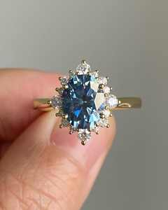 Anillos de Plata de Ley 925 con Aguamarina Natural para Mujer, Venta al por Mayor con MOQ Bajo - Product Image 1