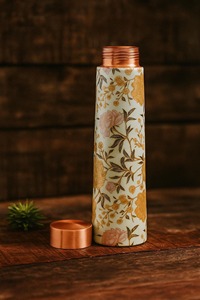 Bouteille d'eau en cuivre acajou, couleur riche, finition solide, vente en gros - Product Image 4