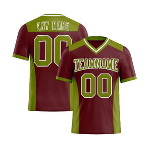 เสื้อฟุตบอลอเมริกันแบบใหม่ ออกแบบเองได้ ระบายอากาศดี แขนสั้น พิมพ์ลายแบบซับลิเมชั่น - Product Image 5