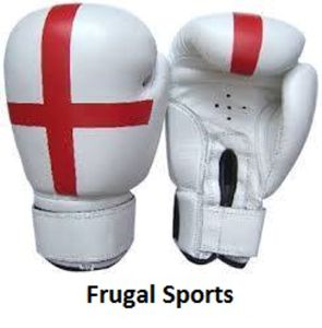 Guantes de Boxeo Personalizados con Diseño de Bandera Blanca y Roja, Cuero Sintético de Piel de Vaca, para MMA, Muay Thai, Kickboxing, Entrenamiento y Sparring en el Gimnasio - Product Image 1