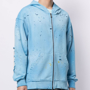 Sudaderas con Diseño Profesional y Estilo Desgastado, 100% Algodón, Nuevo Estilo en Venta, con Patrón Sólido y Capucha - Product Image 4