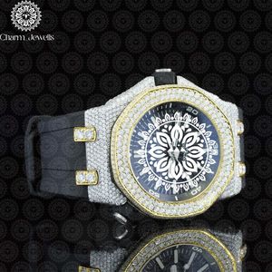 Reloj Mecánico de Lujo para Hombre Charm Jewells, Caja Cuadrada de Acero Inoxidable de 40 mm, Esfera Analógica, Correa de Vidrio de 20 cm, Fecha Automática, Resistente al Agua 10 Bar - Product Image 5