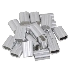 Lisheng Oval 25mm aluminium ferrules sleeves For Steel Wire Rope