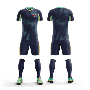 Conjunto de camiseta de fútbol sublimada para hombre, manga corta, cuello en V, absorbe la humedad, transpirable, de secado rápido, para todas las temporadas, uniforme de fútbol de Canadá - Product Image 1