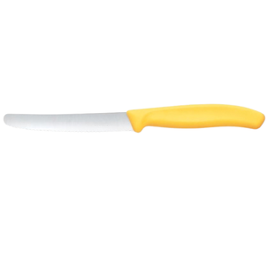 Couteaux de cuisine à manche jaune en acier inoxydable, lame tranchante, couteaux utilitaires professionnels pour couper la viande, les fruits, les légumes et les aliments - Product Image 1