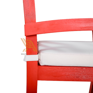 Silla de Comedor de Estilo Minimalista de Lujo con Acabado de Aspecto de Madera y Estructura de Madera de Teca para Decoración de Muebles - Product Image 6