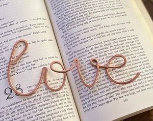 Premium Handmade Copper Bookmark With Decorative Detailing For Books Journals And <b>Diaries</b> - Product Image 1