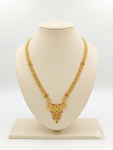 Divyoro Classic Floral Gold Plated Statement Necklace Women's Party Jewelry <b>Copper</b> Alloy <b>Chain</b> Cubic Zirconia Inlay - Product Image 1