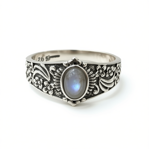 <b>Moonstone</b> Fashion <b>Ring</b> 3.6 Grams Weight - Product Image 2