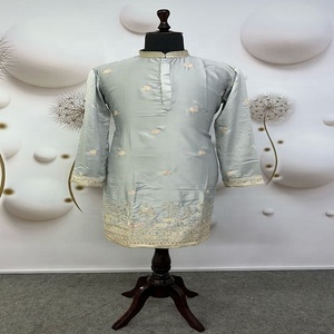 Vente chaude de tissu en coton et rayonne pour hommes Kurta Vêtements ethniques à bas prix disponibles au prix de gros - Product Image 4