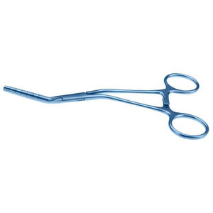Pince vasculaire DeBakey Satinsky 9” bleue, revêtement titane, pince tangentielle, instrument chirurgical en acier allemand par Dentavex - Product Image 1