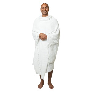 Ihram pour homme, couleur unie, élégant, prix bas, coton, antistatique, haute qualité, séchage rapide, personnalisé, respirant, longueur cheville - Product Image 4