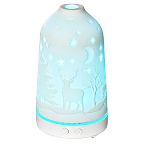 Diffusore di aromi da 100ml con LED a 7 colori 2 modalità nebbia funzione di spegnimento automatico per umidificatore oli essenziali relax - Product Image 1