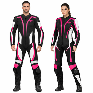 Combinaison de course en cuir pour moto, homme et femme, sur mesure, une pièce, équipement de protection pour la moto sur circuit avec armure CE - Product Image 1