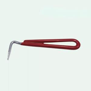 เครื่องมือทำความสะอาดกีบม้าคุณภาพสูง DENTRIC IMPLANTS ทำจากสแตนเลสสตีล พร้อมที่ขูดรองเท้าม้า ด้ามจับสีแดง สำหรับสัตวแพทย์ - Product Image 1