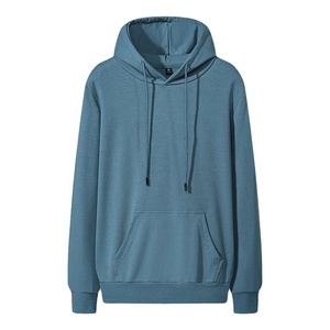 เสื้อมีฮู้ดผ้าฝ้าย100% สำหรับผู้ชายเสื้อสเวตเชิ้ตแบบสวมหัวสีพื้นแบบกำหนดเองขนาดใหญ่ใช้ได้ทั้งชายและหญิงสำหรับฤดูหนาว - Product Image 2