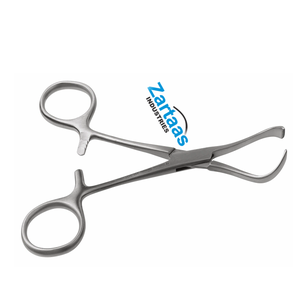 Pinzas para toallas LORNA de acero inoxidable de alta calidad, 13 cm. Fabricante y exportador de instrumentos quirúrgicos. - Product Image 3