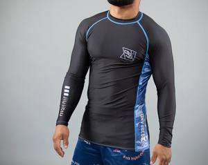 Heat-Transfer Printed Eco-Friendly Polyester/Nylon Full Sleeve <b>Rash</b> <b>Guard</b> <b>for</b> Men and <b>Women</b> 2026 BJJ - Product Image 3