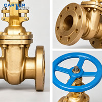 Vanne à opercule ANSI en nickel-aluminium-bronze (NAB), Vanne à opercule API 600 OS&Y à brides en bronze d'aluminium classe 150 pour service marin eau de mer