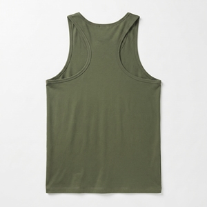 Men's Performance Knitted Sporty Tank Top Quick Dry Breathable Gym <b>Stringer</b> <b>Vest</b> Front Custom Logo OEM Manufacturer - Product Image 2