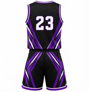Ensemble de maillots de basket-ball personnalisés sans manches, uniforme sportif à séchage rapide pour les jeunes et l'entraînement en club - Product Image 3