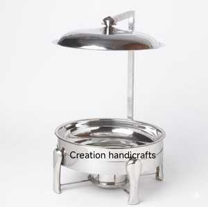 Premium Stainless Steel Chafing Dish <b>Buffet</b> Food <b>Warmer</b> Round Casserole Server Hotel Catering Equipment - Product Image 1