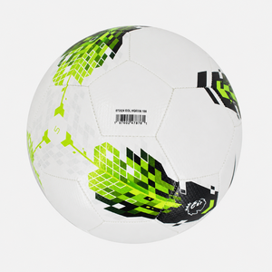 Balón de fútbol personalizado, diseño de panel con estrellas blancas, negras y rojas, cuero PU duradero, para entrenamiento y partidos, tamaño oficial, suministro al por mayor. - Product Image 2