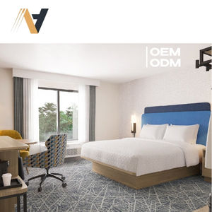 Meubles pour hôtel de qualité contractuelle Hampton Inn Hotel Brand-Ensembles de chambre à coucher MDF + HPL + placage d'hôtel de l'usine du Vietnam - Product Image 4