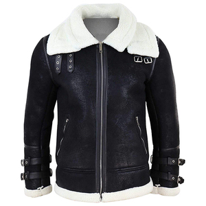 Veste en peau de mouton légère pour homme, meilleur matériau, très vendue, tendance, disponible en prix de gros, veste en peau de mouton pour homme - Product Image 5