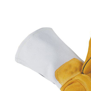 Gants de soudage à manches longues de qualité supérieure, gants de soudage industriels en cuir de vachette de qualité supérieure, résistants au feu, pour la sécurité au travail - Product Image 4