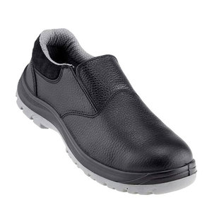 Chaussures de sécurité en cuir pour hommes avec embout en acier, lacets, anti-écrasement, bottes de travail d'usine, semelle intermédiaire composite, imperméables, respirantes, doublure en maille - Product Image 2