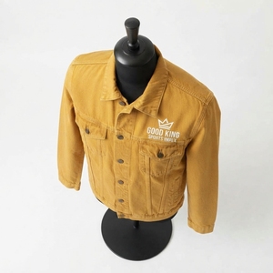 Veste en jean de haute qualité, respirante, séchage rapide, personnalisable, style streetwear hiver, col montant, logo frontal - Product Image 4